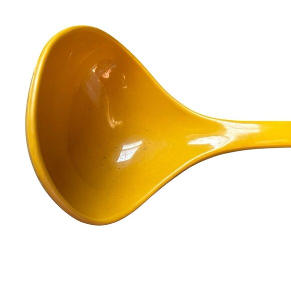 Vintage FOLEY Yellow Plastic Soup Stew Ladle Dipper Serving Spoon - Picture 2 of 4